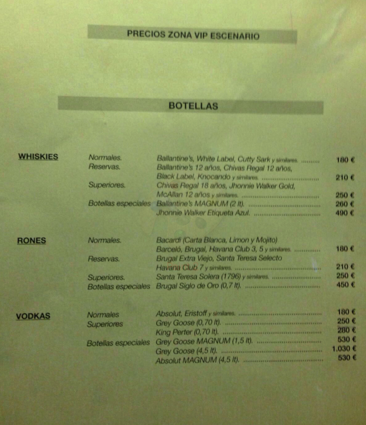 menu price card vip joy slavic